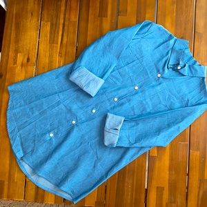Long jean shacket size small